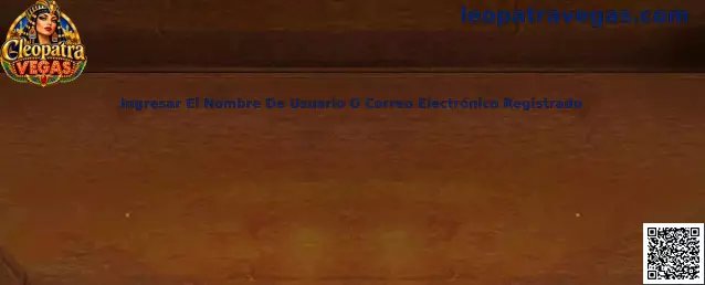 Guía de Cleopatra Vegas para ingresar el nombre de usuario o correo electrónico registrado