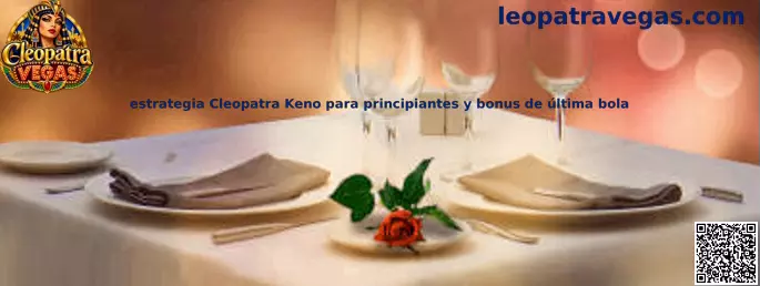 Imagen introductoria sobre Cleopatra Keno, la selección de números y el bonus de última bola
